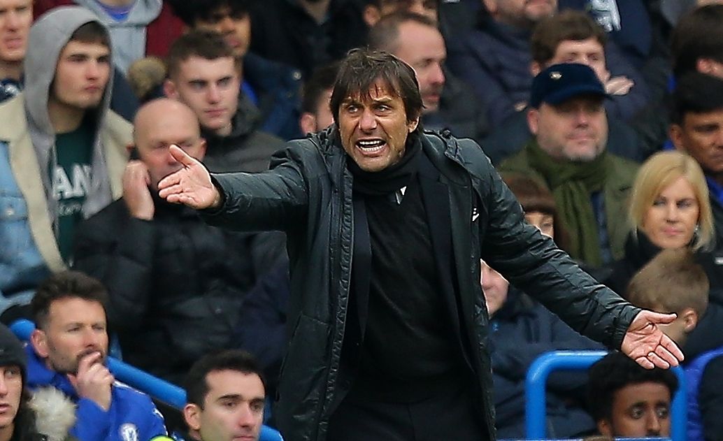 Antonio Conte during his time with Chelsea in 2018
