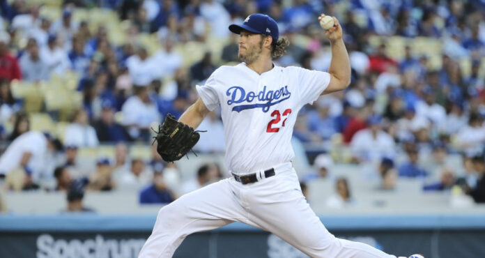 Clayton Kershaw with the Los Angeles Dodgers in 2017