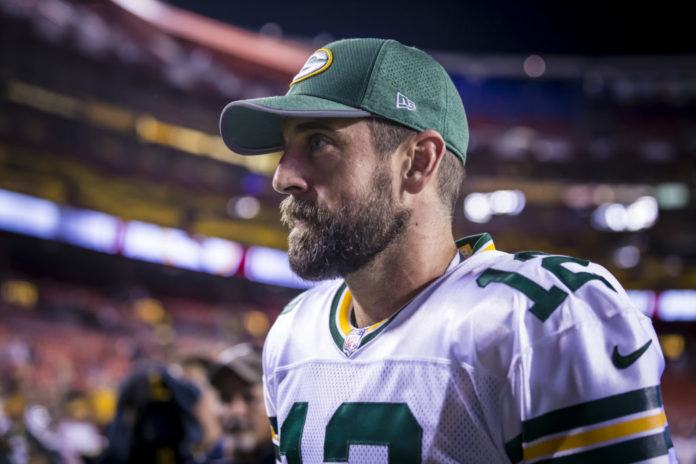 Green Bay Packers quarterback Aaron Rodgers in 2017