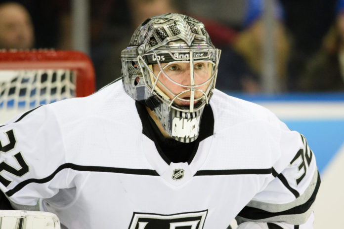 Jonathan Quick with the The Los Angeles Kings in 2017