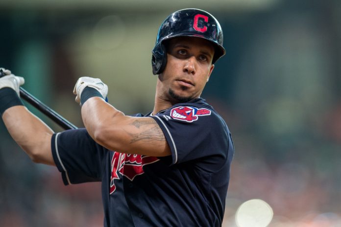 Michael Brantley with Cleveland Indians in 2018