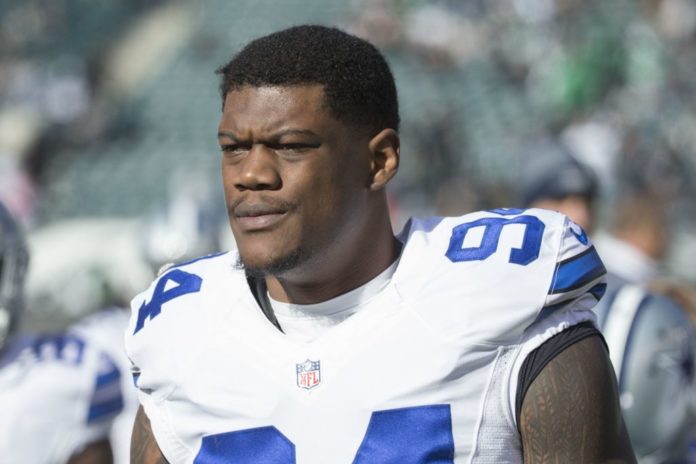 Randy Gregory with the Dallas Cowboys in 2017