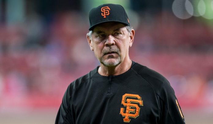 Manager Bruce Bochy during his time with San Francisco Giants in 2018