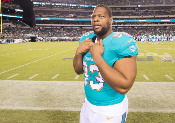 Ndamukong Suh with the Dolphins in 2017