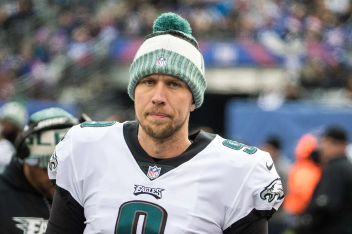 Nick Foles with the Eagles in 2017