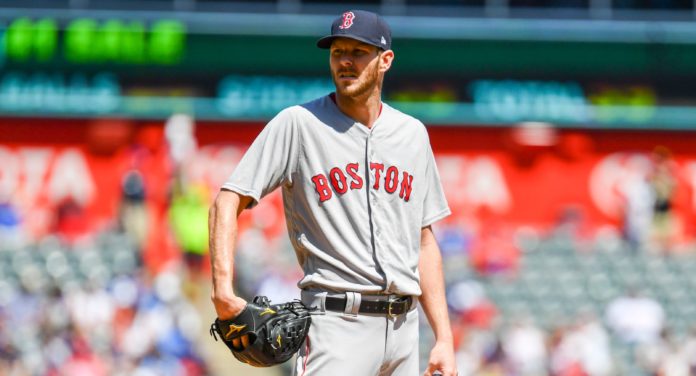 Chris Sale with the Red Sox