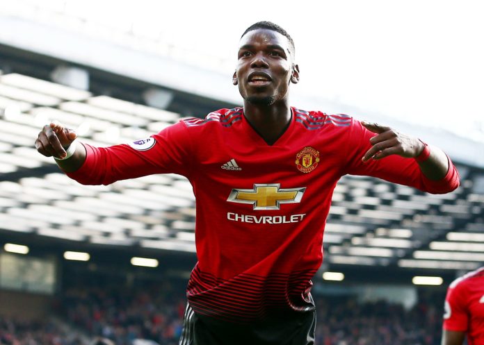 Paul Pogba with Manchester United in 2019