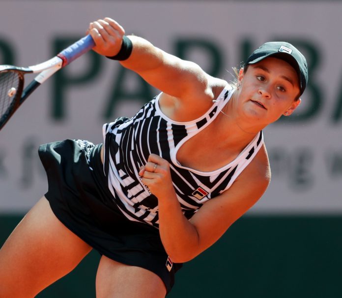 Ashleigh Barty at the French Open Tennis Championships in 2019
