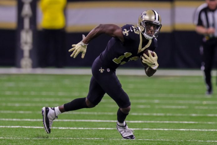 WR Michael Thomas with New Orleans Saints in 2018