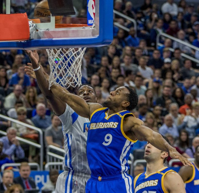 Andre Iguodala with the Warriors in 2017