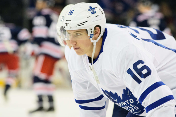 Mitchell Marner with Maple Leafs in 2018