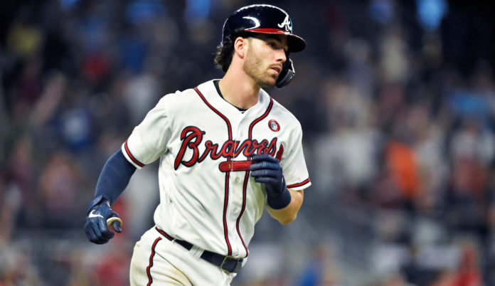 Dansby Swanson with the Atlanta Braves in 2019