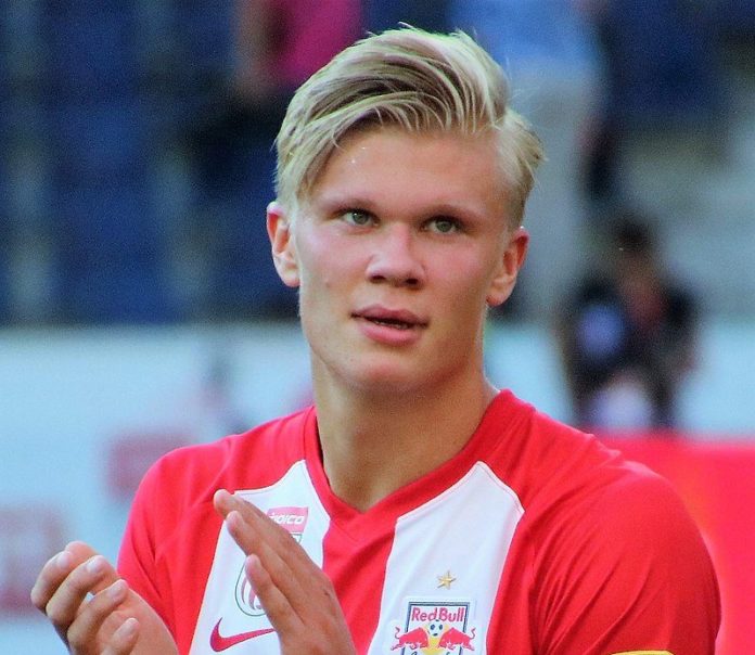 Haaland with Red Bull Salzburg in 2019
