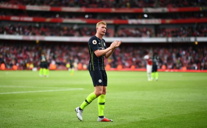 Kevin De Bruyne of Manchester City in 2018