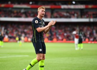 Kevin De Bruyne of Manchester City in 2018