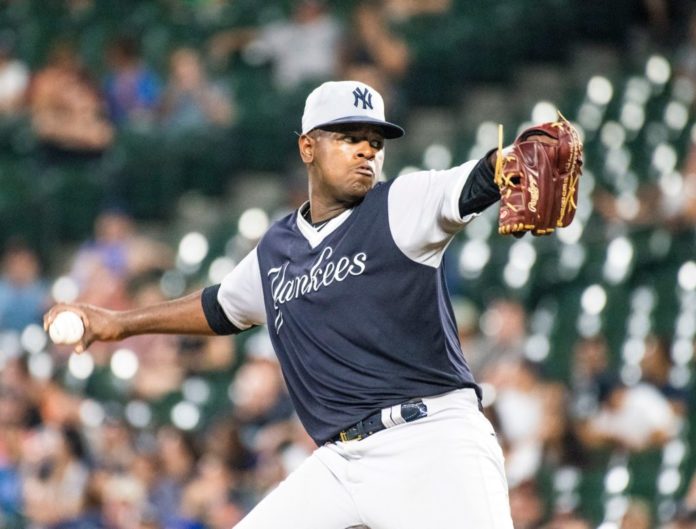 Luis Severino with the Yankess in 2018