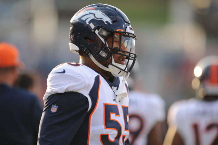 Bradley Chubb with the Broncos in 2019