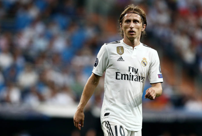 Luka Modric with Real Madrid in 2018