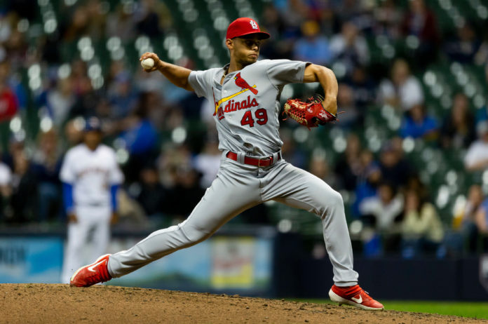 Jordan Hicks with the St. Louis Cardinals in 2019