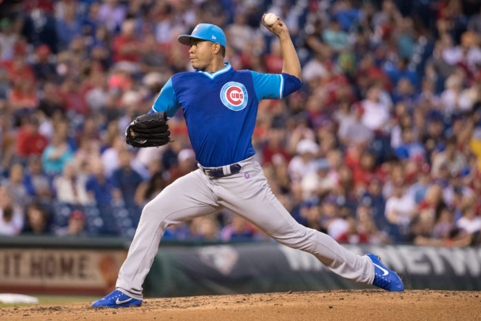 Jose Quintana with the Chicago Cubs in 2017