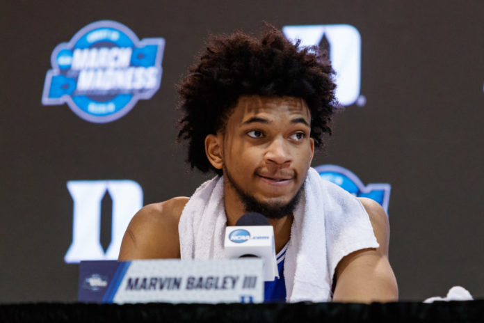 Marvin Bagley with Duke in 2018