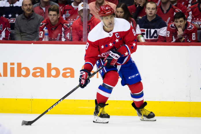Washington Capitals left wing Alex Ovechkin in 2018