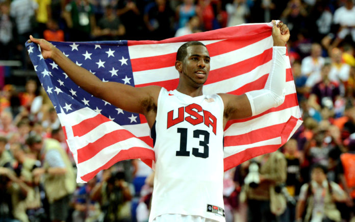 Chris Paul with USA Basketball team in 2012.
