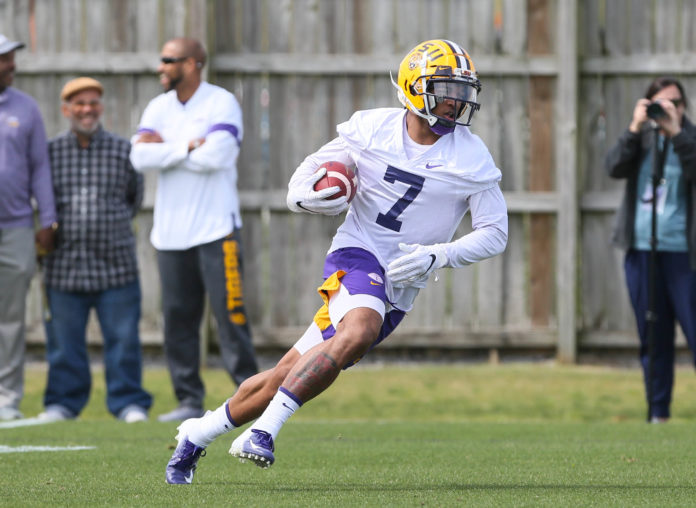 Ja'Marr Chase with LSU in 2020