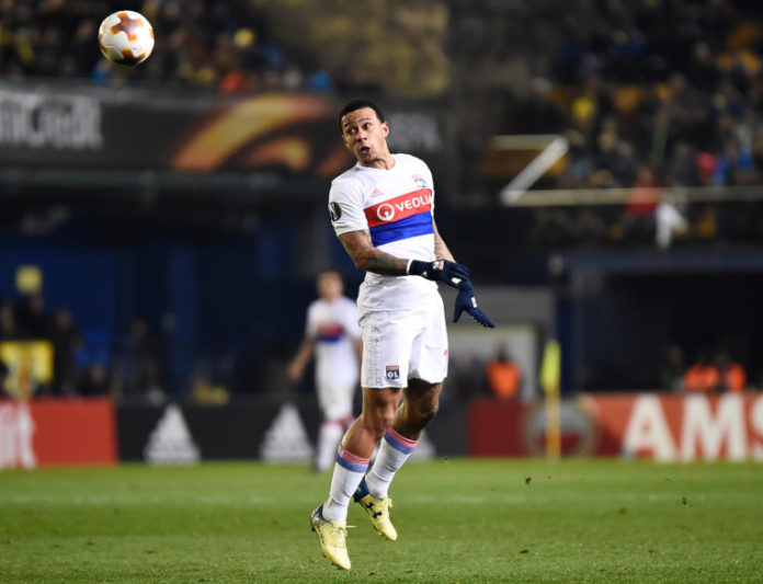Memphis Depay with Lyon in 2018