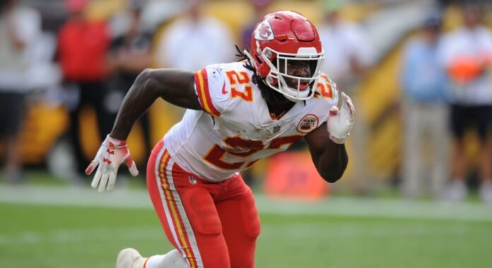Kareem Hunt with Chiefs in 2018