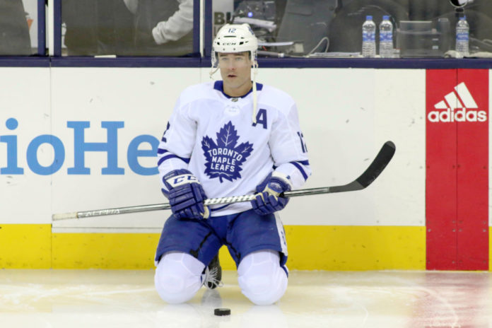 Patrick Marleau with the Maple Leafs in 2018.
