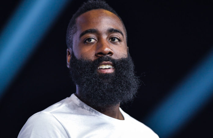 James Harden at a promotional event of Adidas during his China tour in 2017