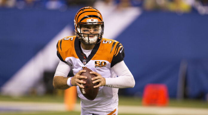 AJ McCarron during his time with the Cincinnati Bengals in 2017.