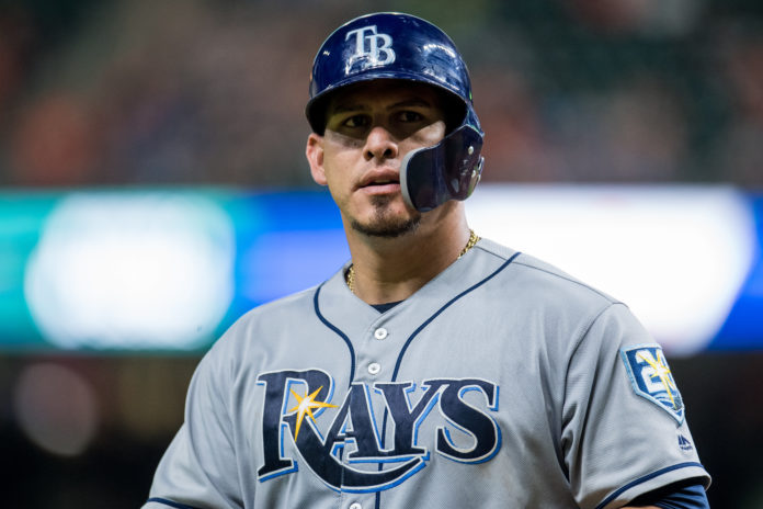 Wilson Ramos with the Rays in 2018
