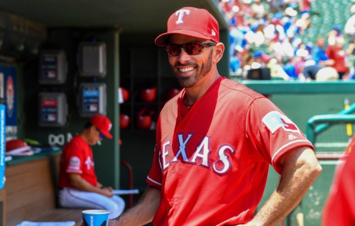 Texas Rangers manager Chris Woodward in 2019