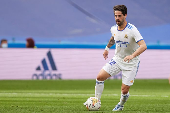 Isco Alarcon of Real Madrid in April 2022