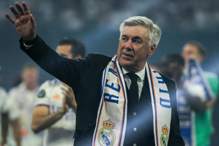 Carlo Ancelotti, coach of Real Madrid, in May 2022