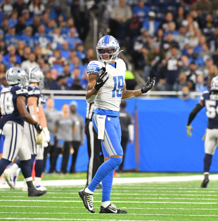 Kenny Golladay with the Detroit Lions in 2019