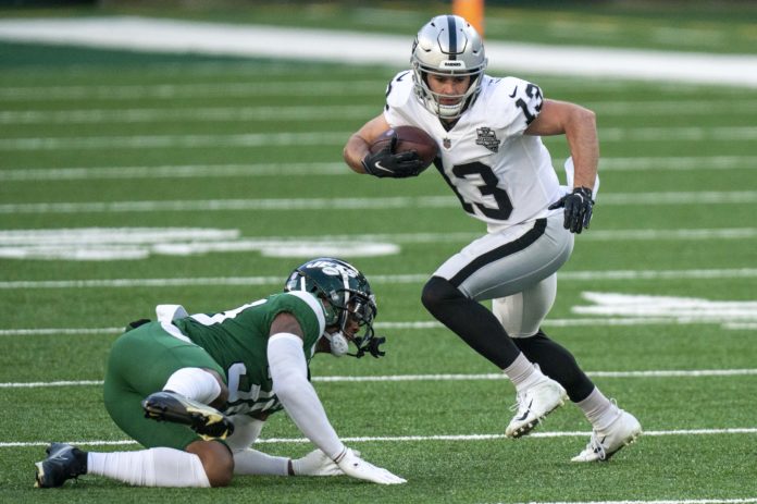 Las Vegas Raiders wide receiver Hunter Renfrow (13) in 2020