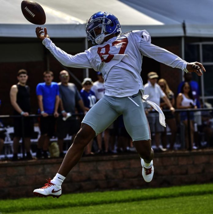 Sterling Shepard with the New York Giants in 2019
