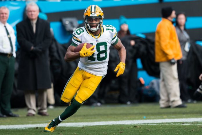 Randall Cobb with the Green Bay Packers in 2017