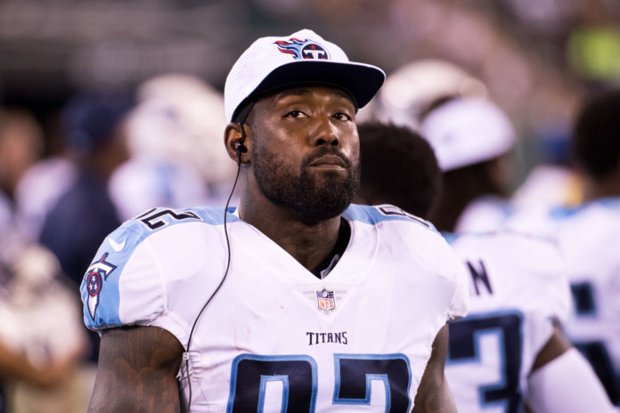 Delanie Walker with the Tennessee Titans in 2017