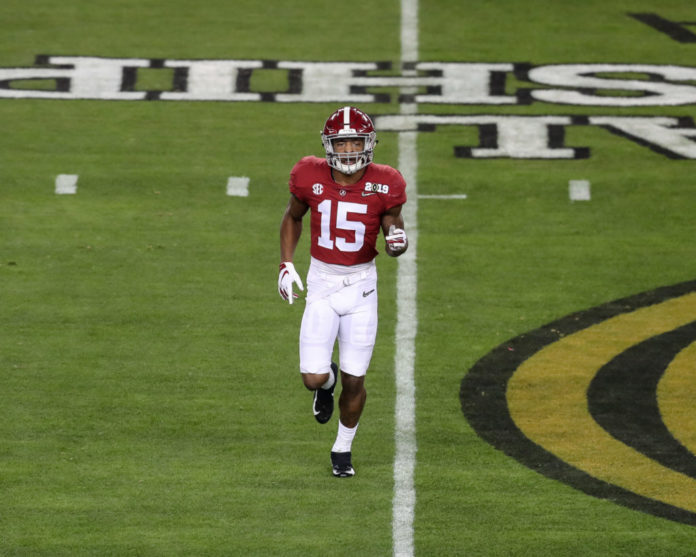 Xavier McKinney with the Alabama Crimson in 2019