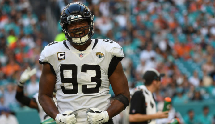 Calais Campbell with Jacksonville Jaguars in December 2018