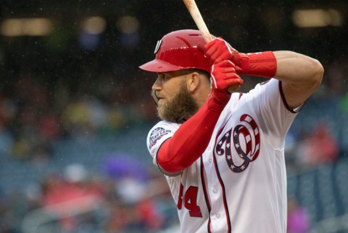 Bryce Harper with the Washington Nationals in 2018