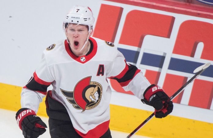Ottawa Senators' Brady Tkachuk in 2021
