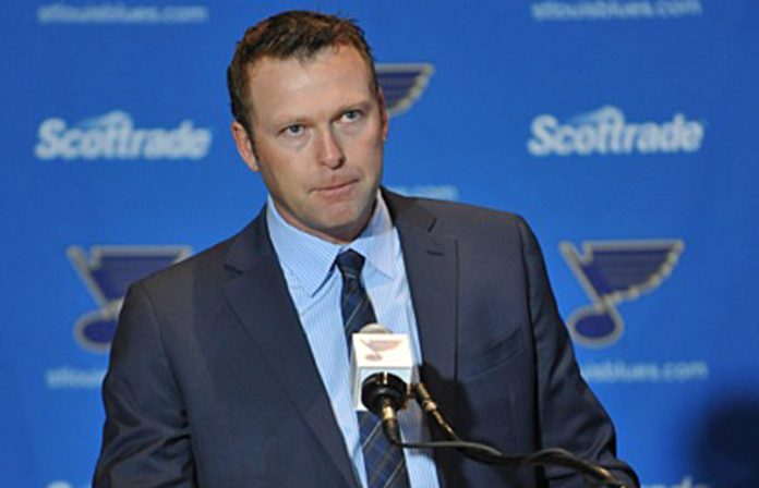 Martin Brodeur with the St. Louis Blues in 2015