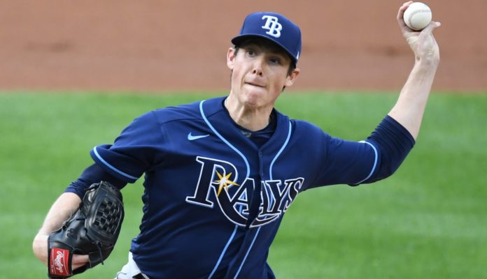 Ryan Yarbrough with the Tampa Bay Rays in 2020