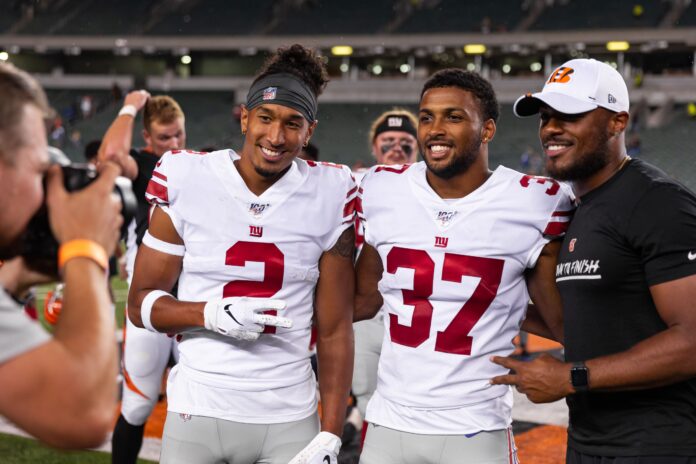 TJ Jones and Julian Love with the New York Giants in 2019.