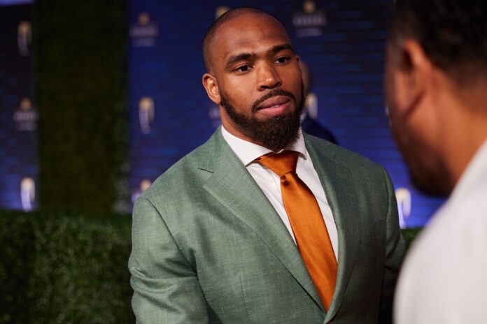 Baltimore Ravens Safety Chuck Clark at The 12th Annual NFL HONORS, Arizona, USA in February 2023